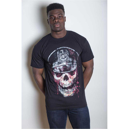 SLAYER UNISEX T-SHIRT: SKULL HAT