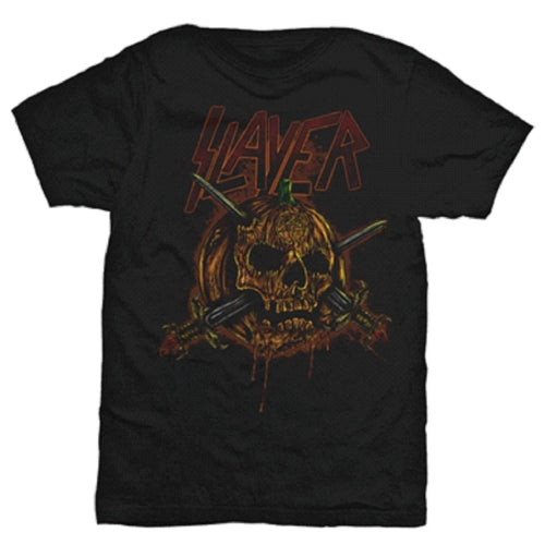 SLAYER UNISEX T-SHIRT: SKULL PUMPKIN