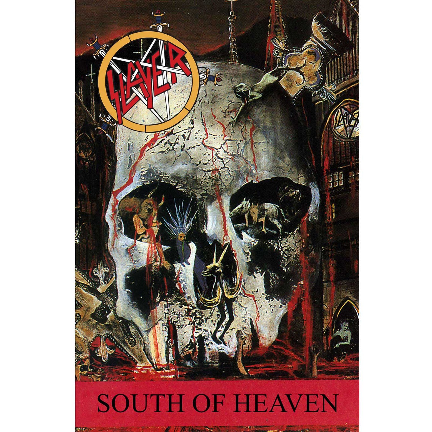 SLAYER TEXTILE POSTER: SOUTH OF HEAVEN