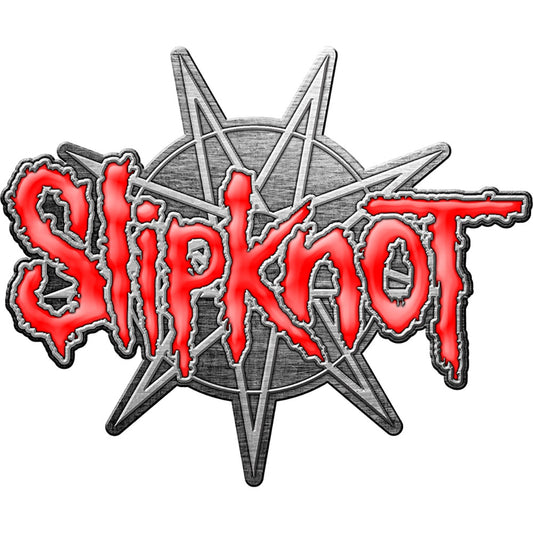 SLIPKNOT PIN BADGE: 9 POINTED STAR