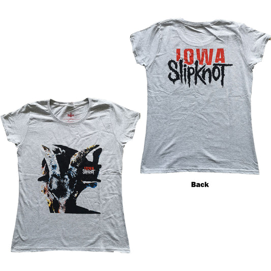 SLIPKNOT LADIES T-SHIRT: IOWA GOAT SHADOW