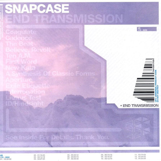 Snapcase End Transmission