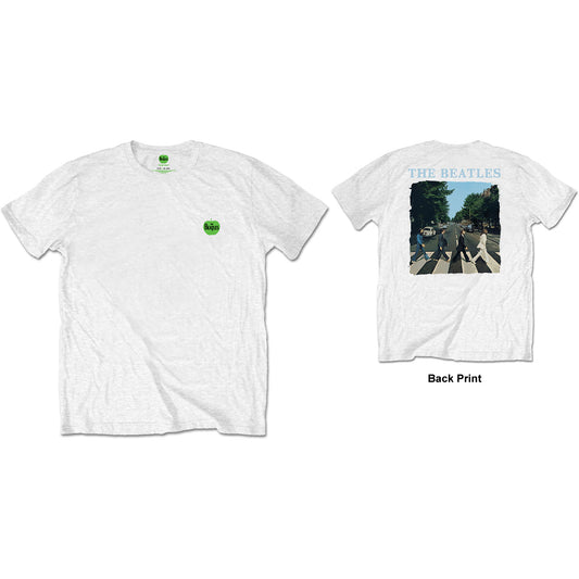 THE BEATLES UNISEX T-SHIRT: ABBEY ROAD & LOGO