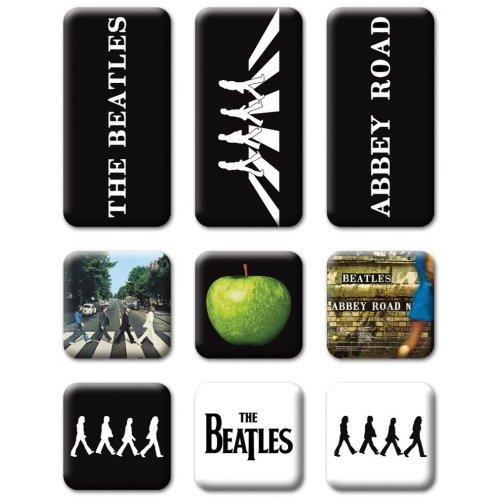 THE BEATLES FRIDGE MAGNET SET: ABBEY ROAD