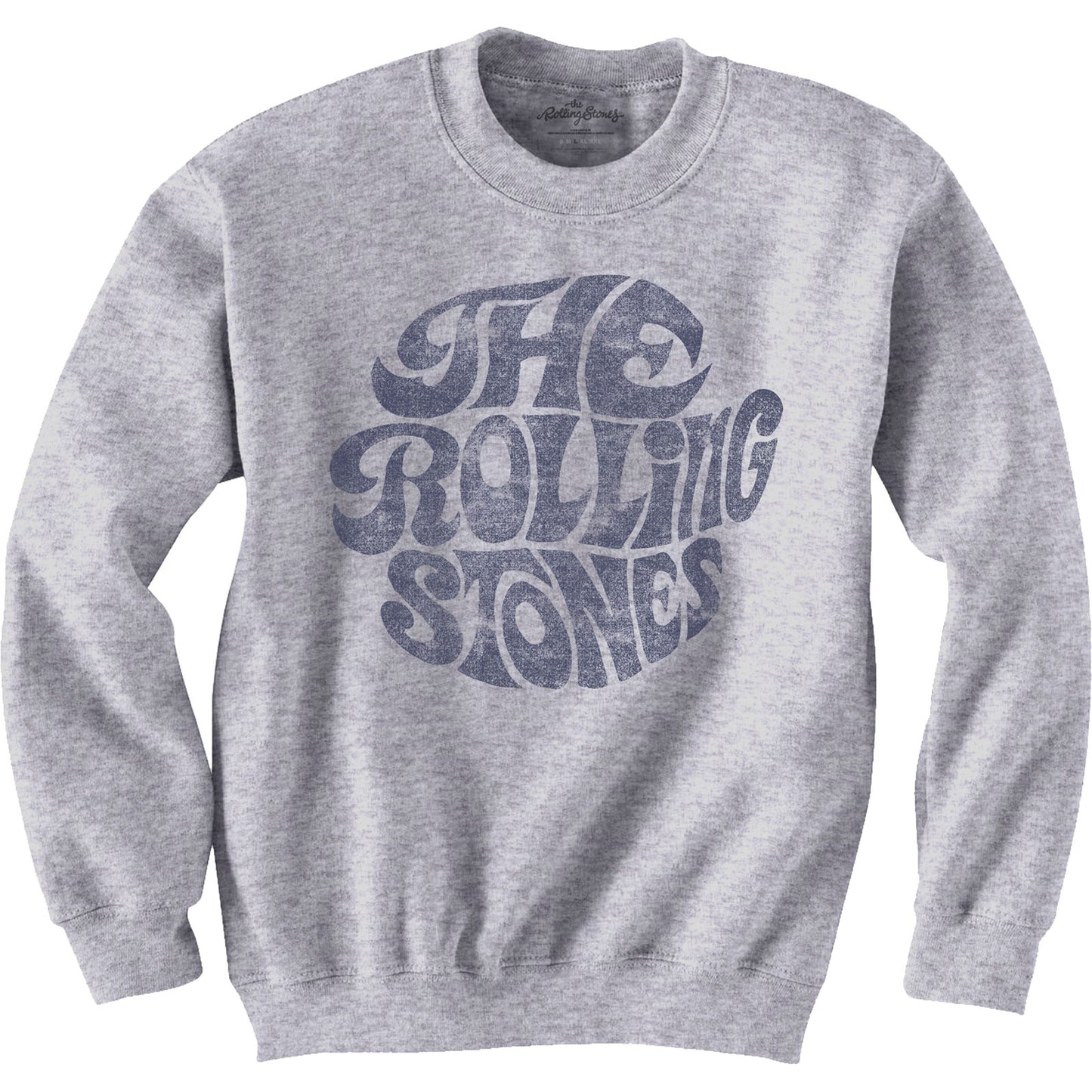 THE ROLLING STONES UNISEX SWEATSHIRT: VINTAGE 70S LOGO