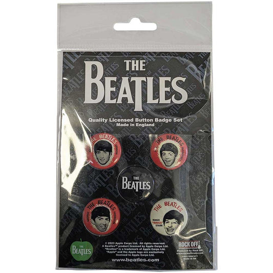 The Beatles Vintage Portraits Badge Pack