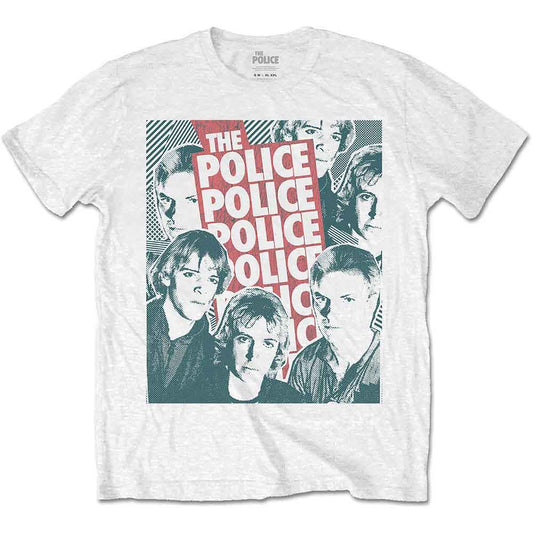 The Police Half-Tone Faces Unisex T-Shirt
