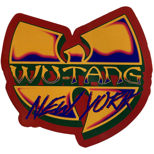 Wu-Tang Clan New York Logo Red Sticker
