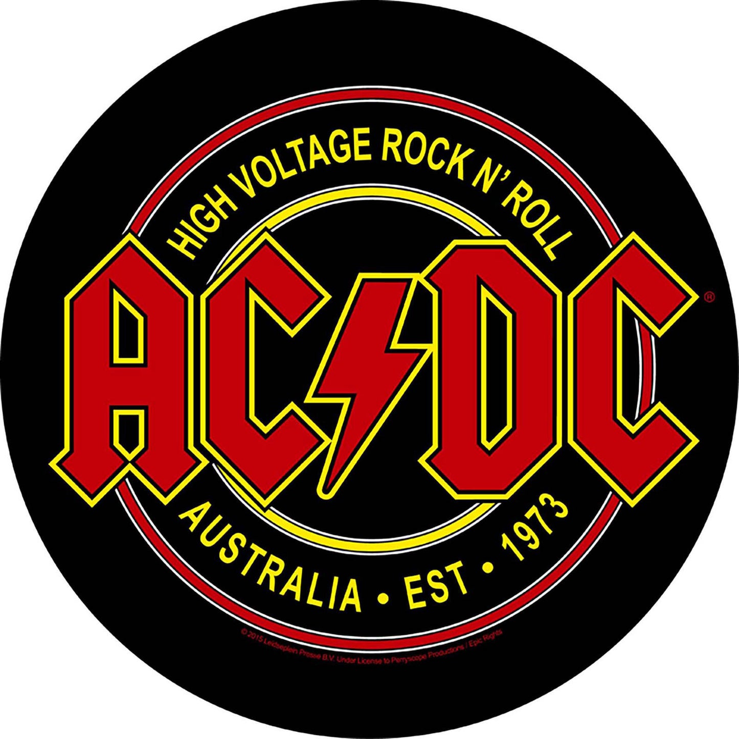 ACDC BACK PATCH: HIGH VOLTAGE ROCK N ROLL