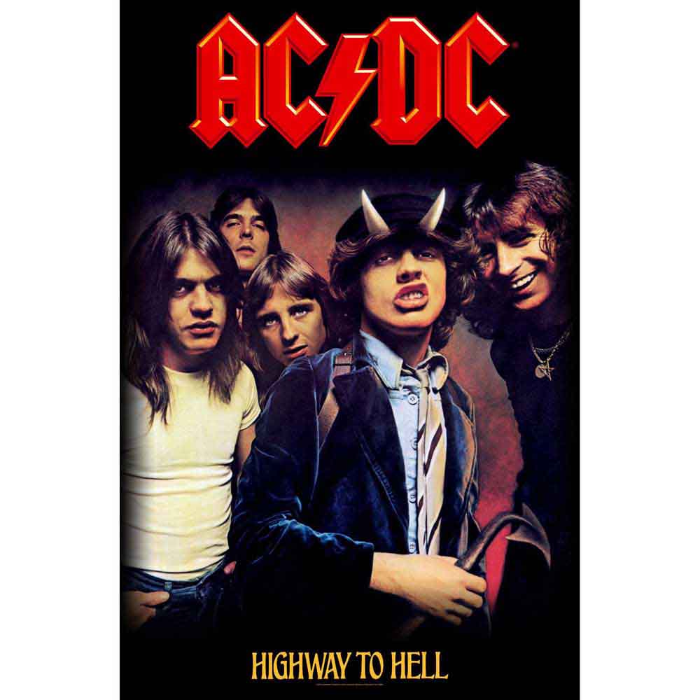 ACDC Highway To Hell Textile Poster