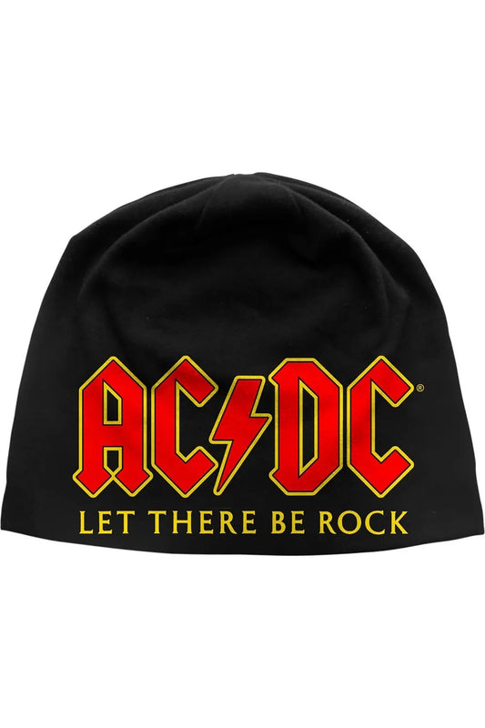 AC/DC UNISEX BEANIE HAT: LET THERE BE ROCK