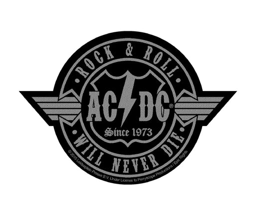 Ac/dc Rock a Roll Will Never Die Patch
