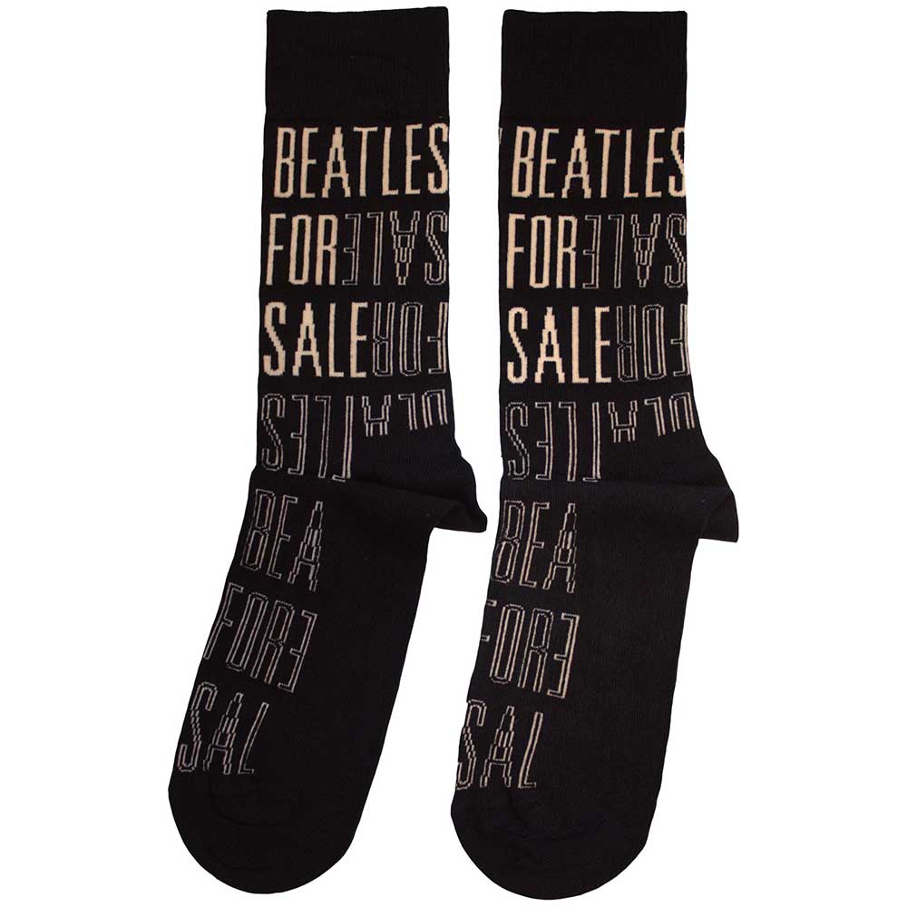 The Beatles Unisex Ankle Socks: For Sale Text Outlines Repeat