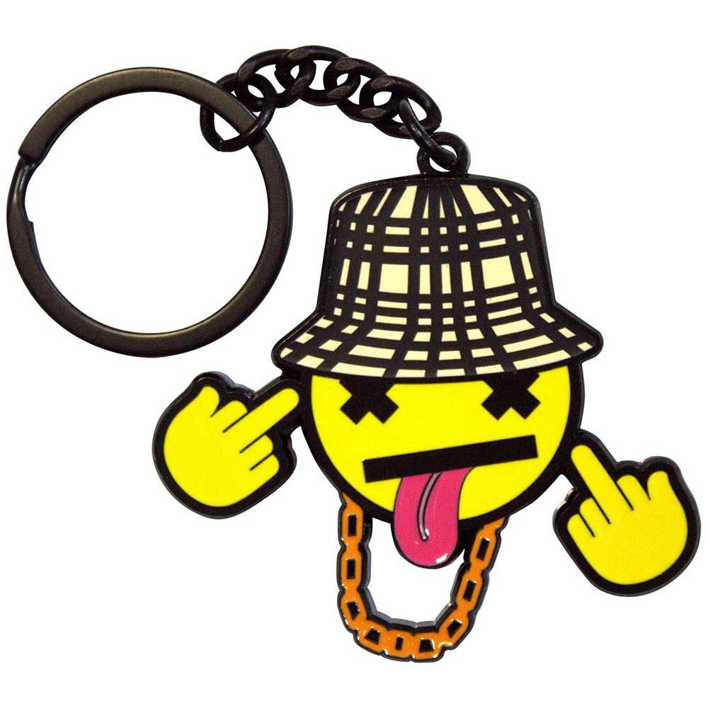 Bad Boy Chiller Crew Disrespectful Emoji Keychain
