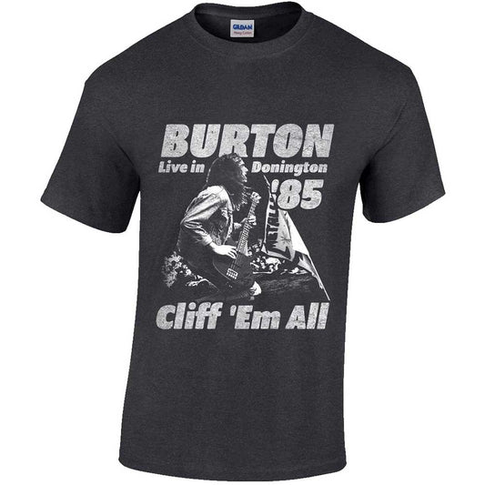 Cliff Burton Flag Retro Unisex T-Shirt