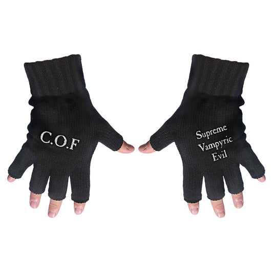 CRADLE OF FILTH UNISEX FINGERLESS GLOVES: SUPREME VAMPIRIC
