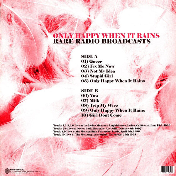 Garbage – Only Happy When It Rains: Rare Radio Broadcasts