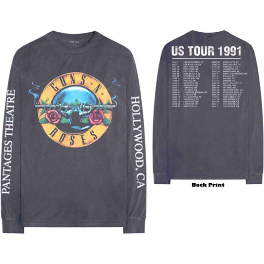 Guns N Roses Hollywood Tour Unisex Long Sleeved T-Shirt