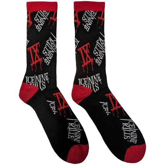 Ice Nine Kills Logos Unisex Ankle Socks