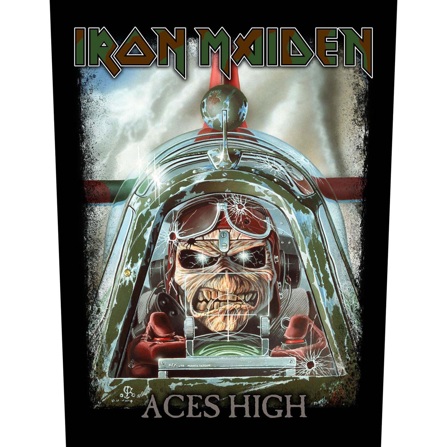 IRON MAIDEN BACK PATCH: ACES HIGH