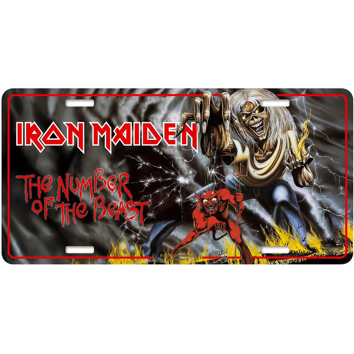 Iron Maiden The Number Of The Beast Number Plate