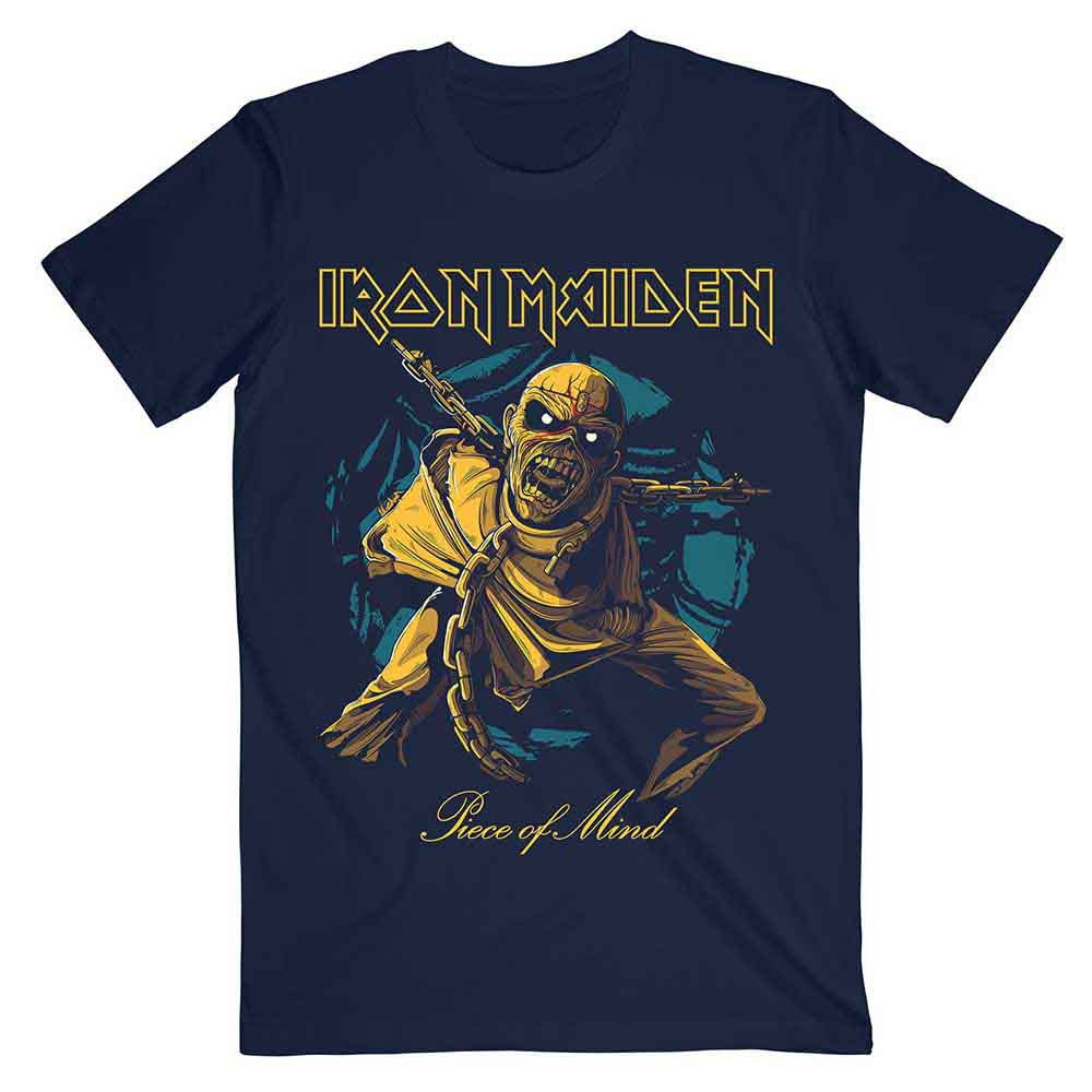 Iron Maiden Piece of Mind Gold Eddie Unisex T-Shirt