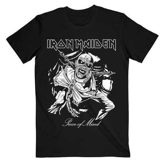 Iron Maiden Piece of Mind Mono Eddie Unisex T-Shirt