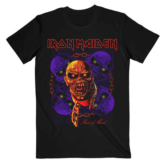 Iron Maiden Piece of Mind Multi Head Eddie Unisex T-Shirt