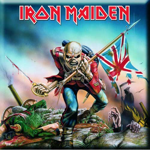 IRON MAIDEN FRIDGE MAGNET: THE TROOPER