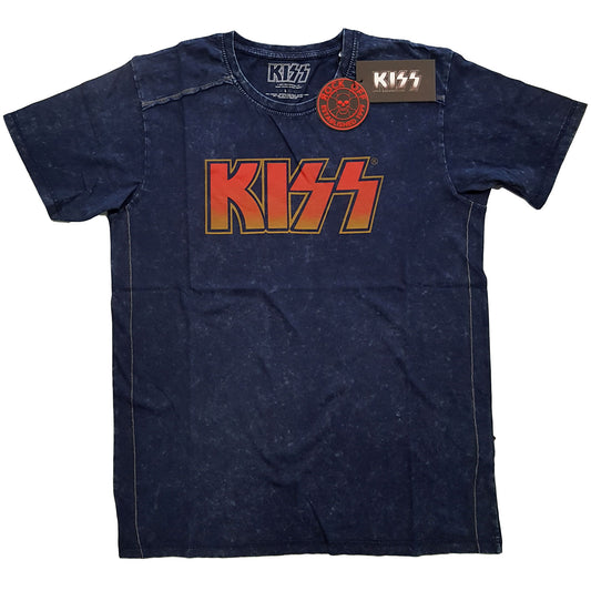 Kiss Classic Logo Navy Unisex T-Shirt