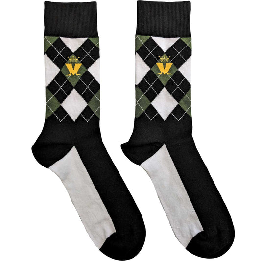 Madness Crown Green Diamond Unisex Ankle Socks