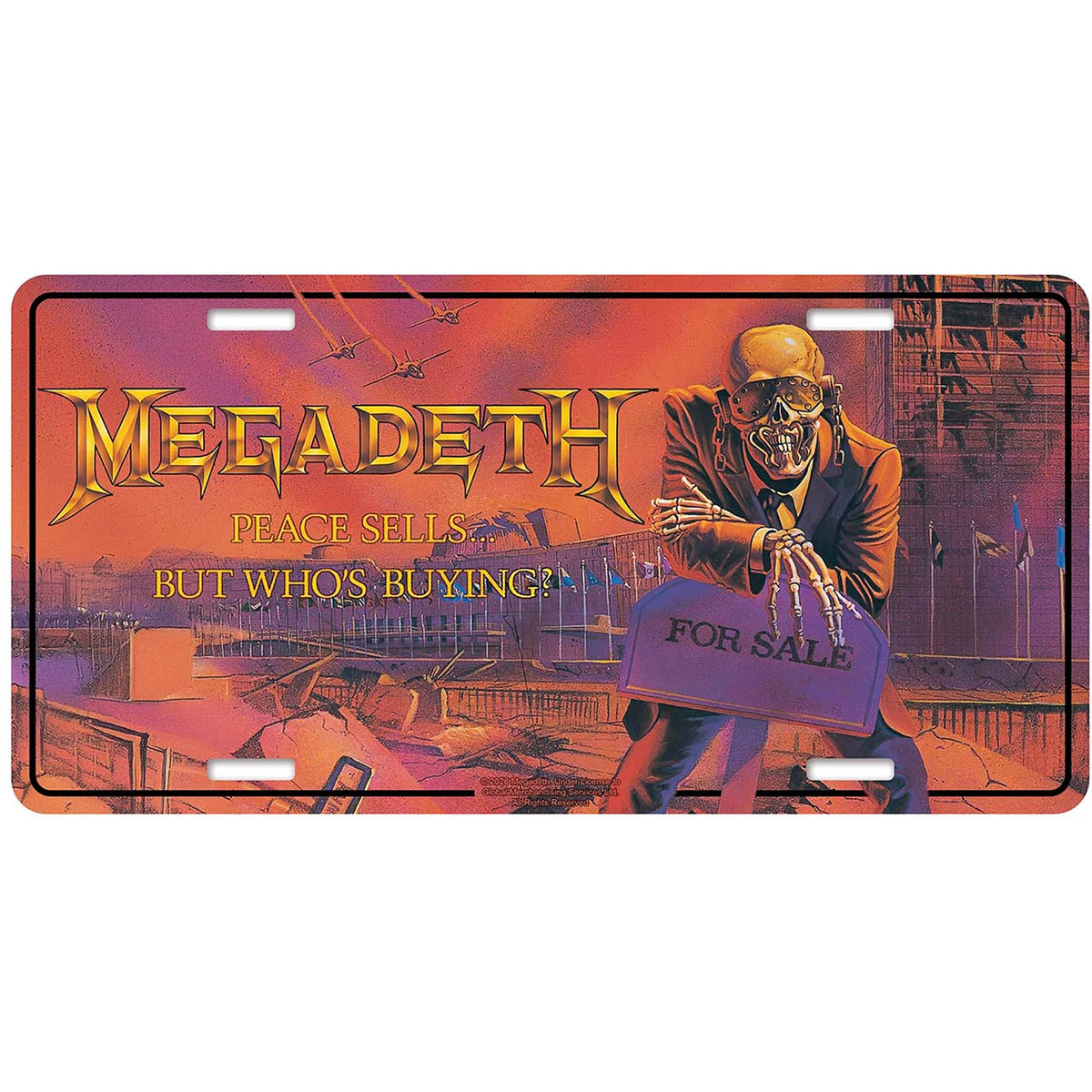 Megadeth Peace Sells Number Plate