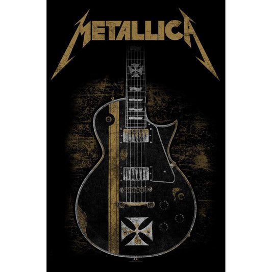 Metallica Hetfield Guitar Textile Poster