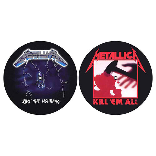 Metallica kill em all/ ride the Lightning Turntable Slipmat Set