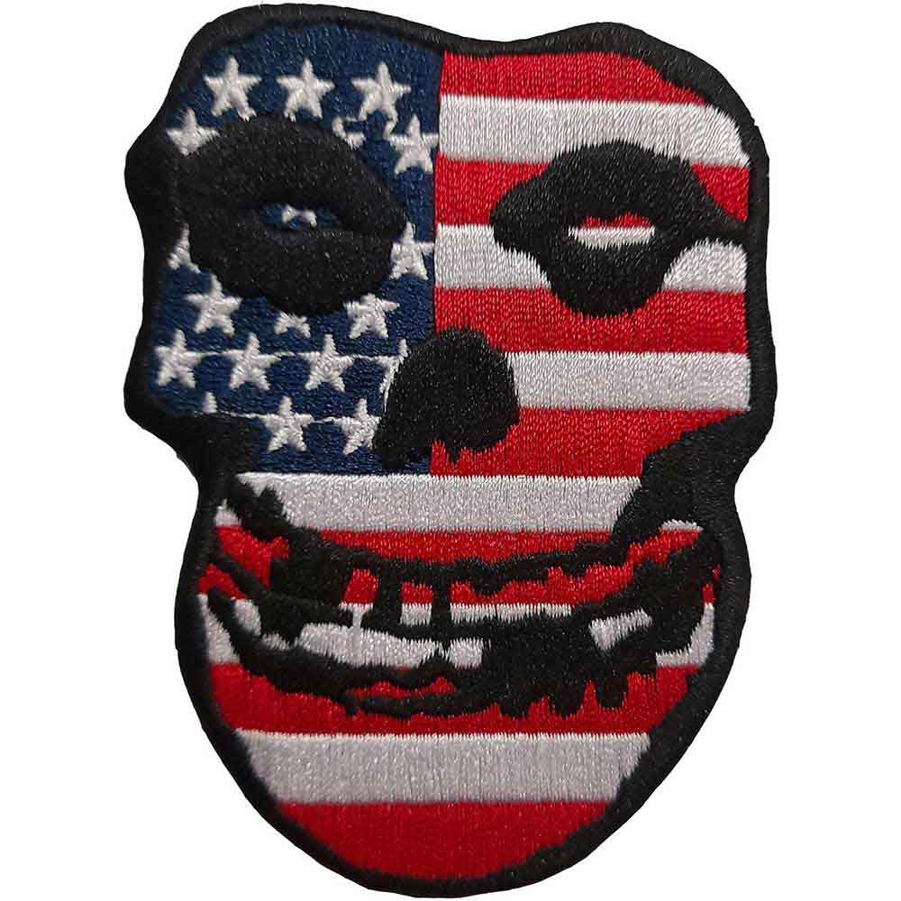 Misfits Woven Patch: USA Skull