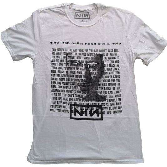 NINE INCH NAILS UNISEX T-SHIRT: HEAD LIKE A HOLE