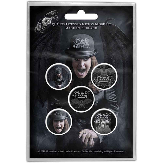 Ozzy Osbourne Ordinary Man Badge Pack