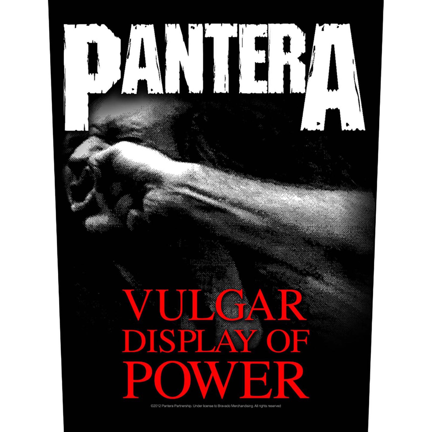 PANTERA BACK PATCH: VULGAR DISPLAY OF POWER