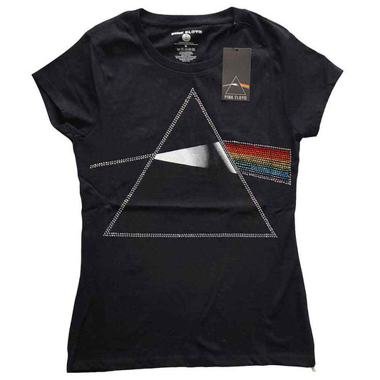 Pink Floyd Dark Side of the Moon Ladies Embellished T-Shirt