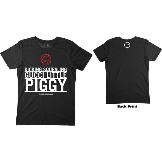 RADIOHEAD UNISEX T-SHIRT: GUCCI PIGGY