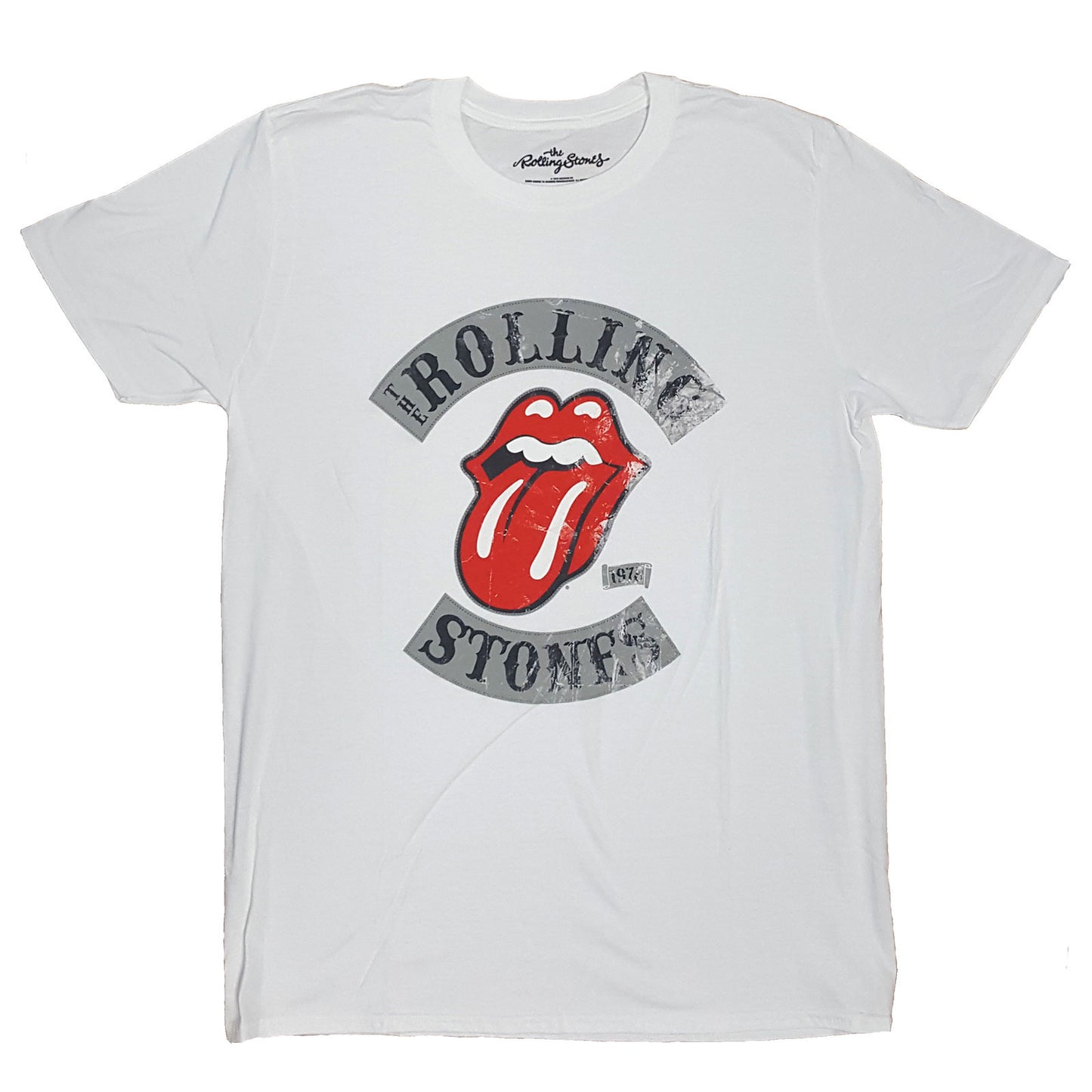 THE ROLLING STONES UNISEX T-SHIRT: DISTRESSED TOUR 78