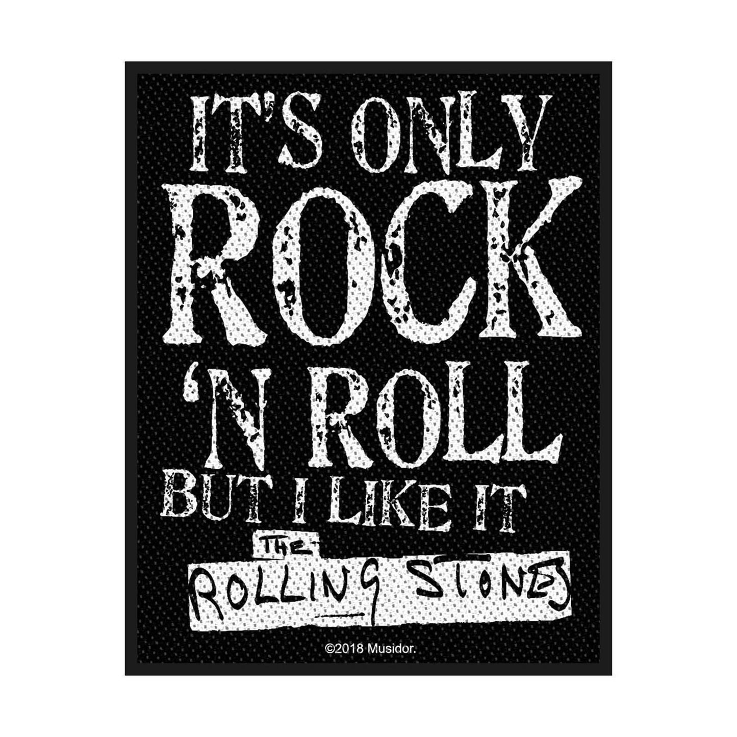 THE ROLLING STONES STANDARD PATCH: IT'S ONLY ROCK N' ROLL