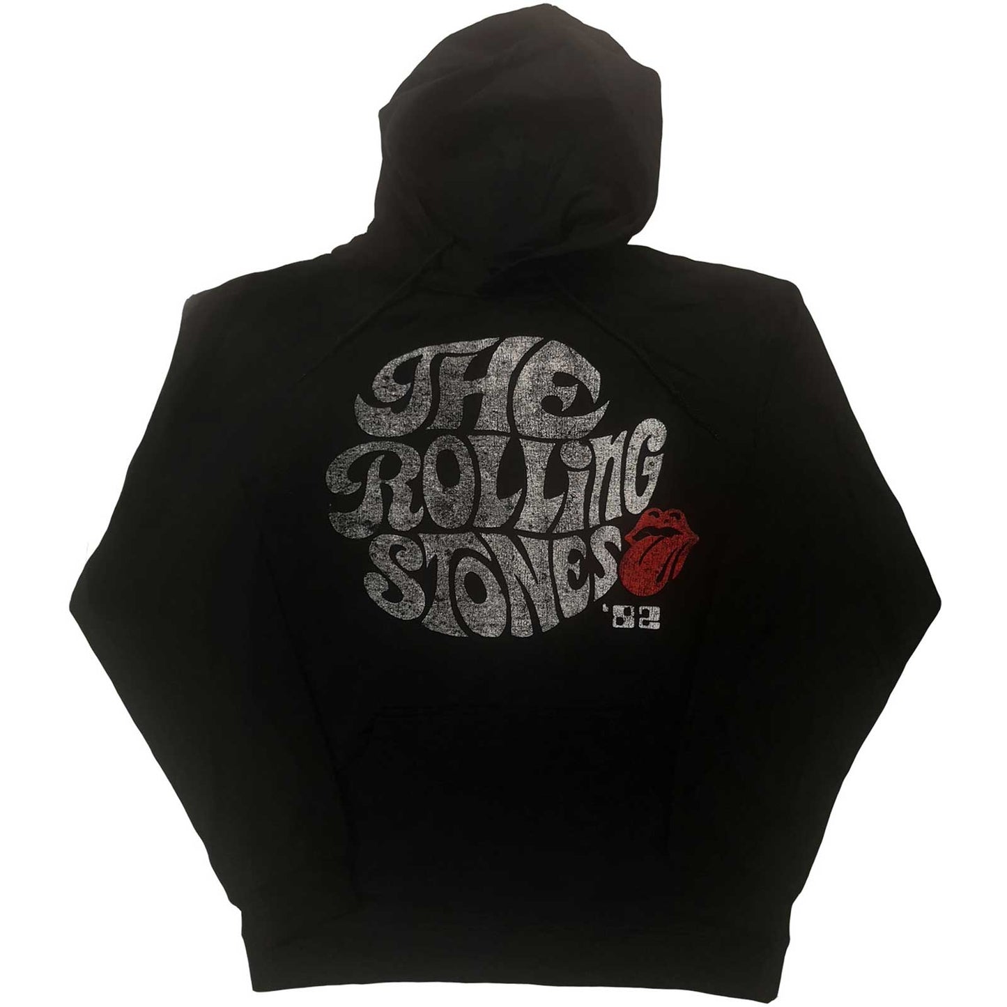 THE ROLLING STONES UNISEX PULLOVER HOODIE: SWIRL LOGO '82