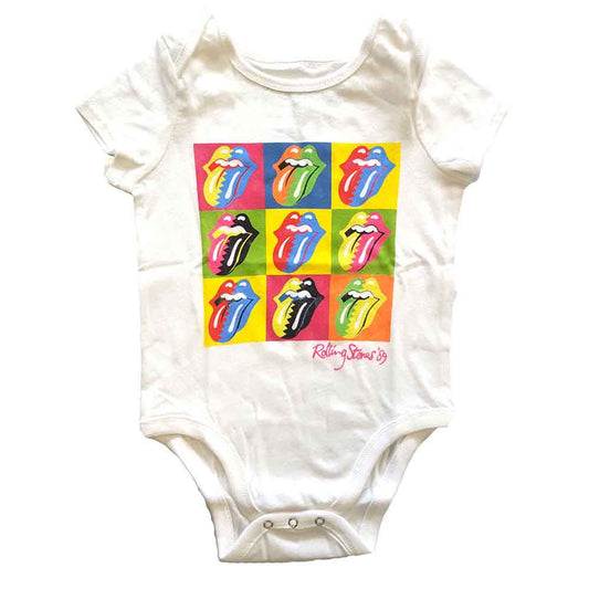 The Rolling Stones Two-tone Tongues Kids Baby Grow