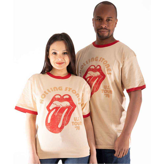 The Rolling Stones Us Tour 78 Unisex Ringer T-Shirt