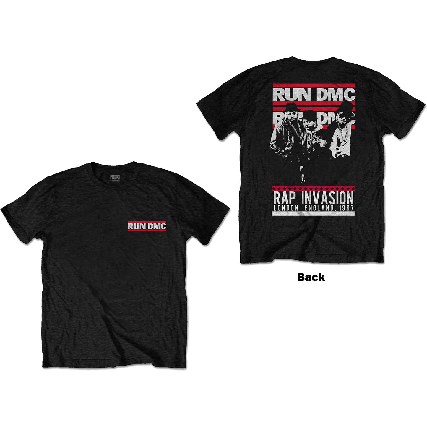 RUN DMC UNISEX T-SHIRT: RAP INVASION