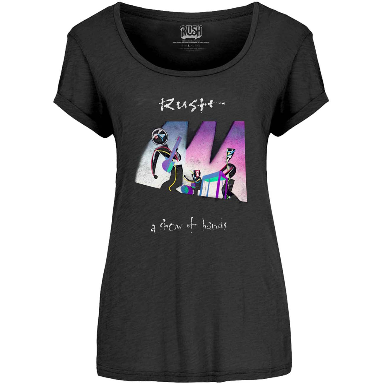 RUSH LADIES T-SHIRT: SHOW OF HANDS