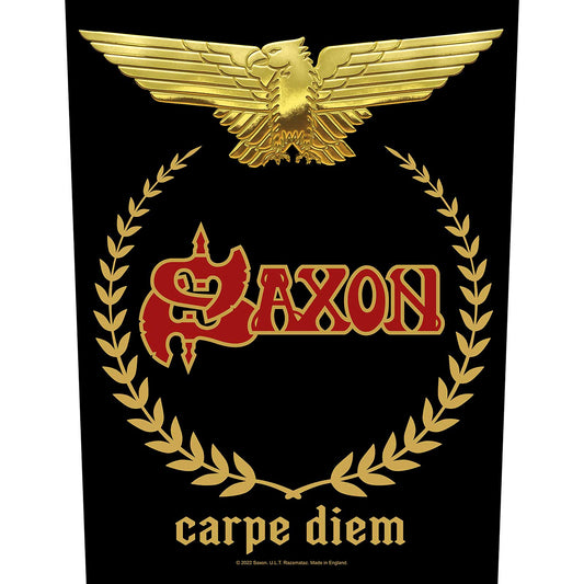 SAXON BACK PATCH: CARPE DIEM