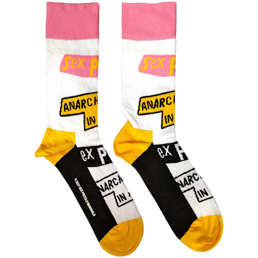 THE SEX PISTOLS UNISEX ANKLE SOCKS: ANARCHY IN THE UK (UK SIZE 7 - 11)