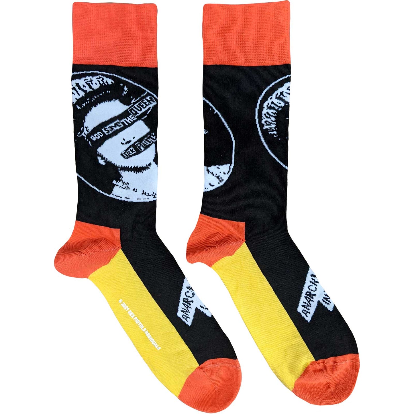 THE SEX PISTOLS UNISEX ANKLE SOCKS: GOD SAVE THE QUEEN (UK SIZE 7 - 11)